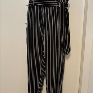 Zara Striped Trousers w Belt